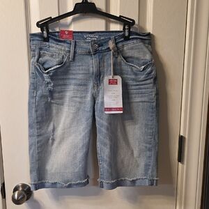 Signature Light Blue Denim Shorts